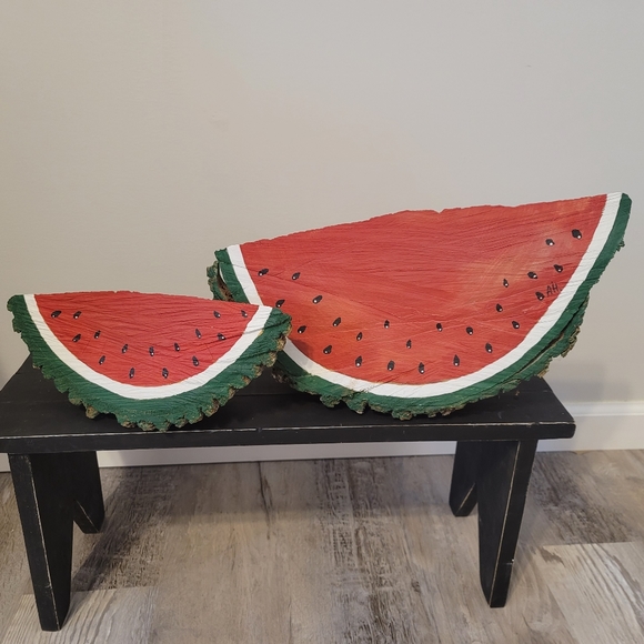 Hand Made Large Watermelon & Small Watermelon - Picture 3 of 7